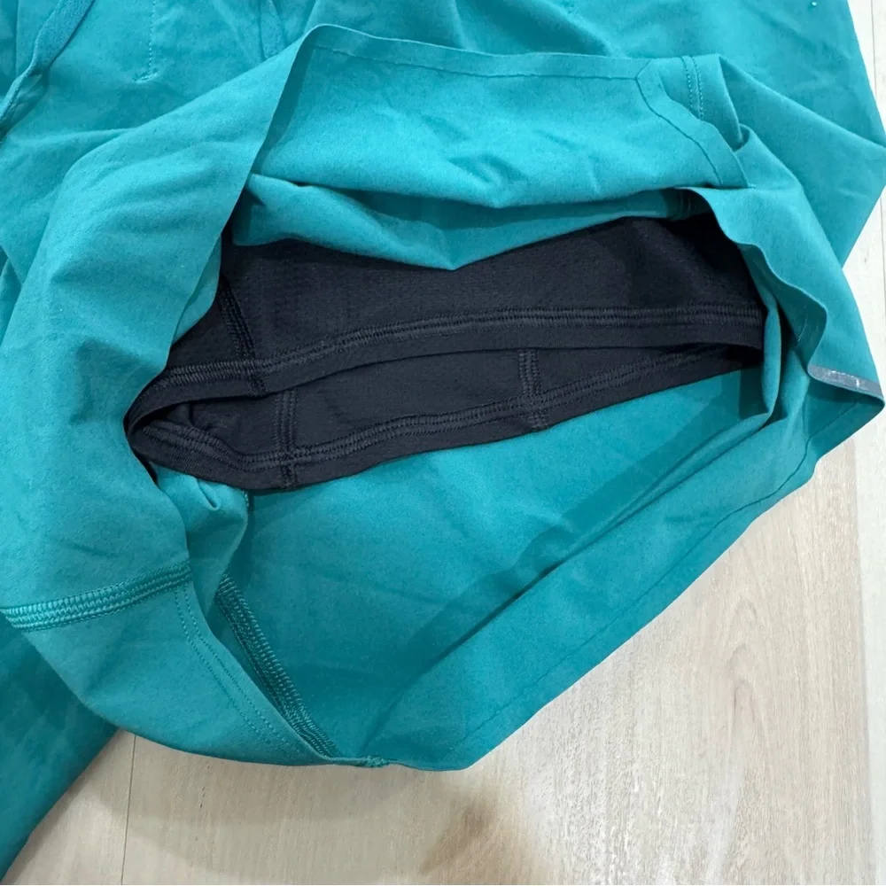 Lululemon Surge Lined Short 6" Teal Lagoon Men's Medium Athletic Workout Run - Picture 10 of 16